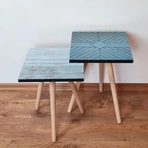 2Shp450 - Blue Blue
Brown Nesting Table (2 Pieces)