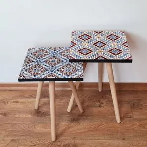 2Shp466 - Navy Blue Navy Blue
White
Claret Red
Orange Nesting Table (2 Pieces)