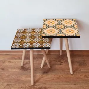2Shp467 - Orange Orange
White
Black
Grey Nesting Table (2 Pieces)