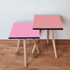2Shp476 - Pink Pink
Red
White Nesting Table (2 Pieces)