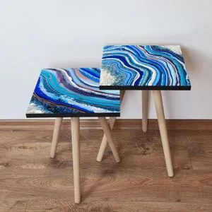 2Shp483 - Multicolor Multicolor Nesting Table (2 Pieces)