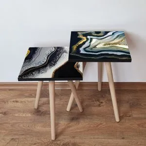 2Shp484 - Multicolor Multicolor Nesting Table (2 Pieces)