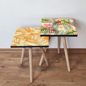 2Shp520 - Multicolor Multicolor Nesting Table (2 Pieces)