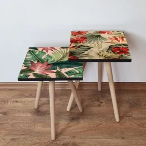 2Shp521 - Multicolor Multicolor Nesting Table (2 Pieces)