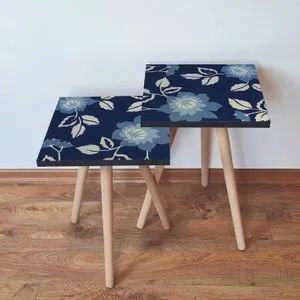 2Shp60 - Navy Blue Navy Blue
Blue
Beige Nesting Table (2 Pieces)