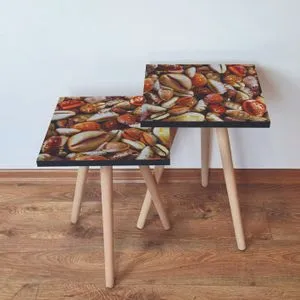 2Shp63 - Orange Orange
Cream
Red Nesting Table (2 Pieces)