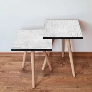 2Shp68 - Bela Nesting Sto (2 Komada)