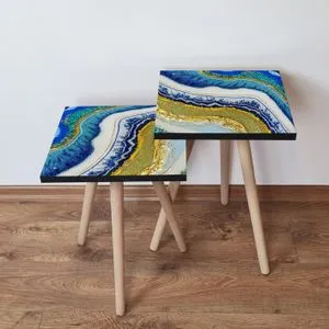 2Shp71 - Multicolor Multicolor Nesting Table (2 Pieces)