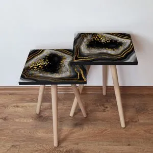 2Shp76 - White White
Black
Gold
Black Nesting Table (2 Pieces)