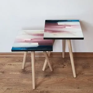 2Shp95 - Navy Blue Navy Blue
White
Pink Nesting Table (2 Pieces)
