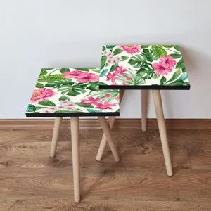 2Shp97 - Green Green
Pink
White Nesting Table (2 Pieces)