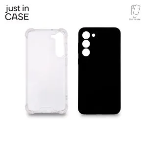 2u1 Extra case MIX paket CRNI za S23 Plus