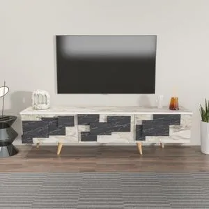 3 D - White, Marble White
Marble TV Stand