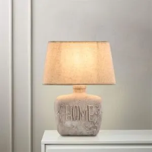 3050-6-16 Grey Table Lamp