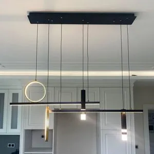 3135 BlackGold Chandelier
