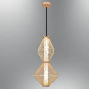 3224-2-03 Yellow Chandelier