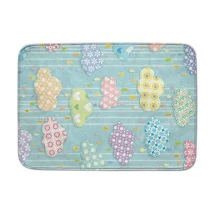 3D prostirka-tepih "Šareni oblačići" 100x150 cm