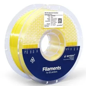 3DP-STPU1.75-01-Y Gembird Silk TPU Filament za 3D stampac 1.75mm, kotur 1KG YELLOW