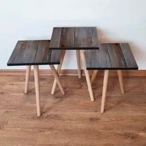 3Shp120 - Grey Grey
Brown Nesting Table (3 Pieces)