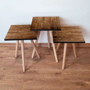 3Shp123 - Brown Brown Nesting Table (3 Pieces)