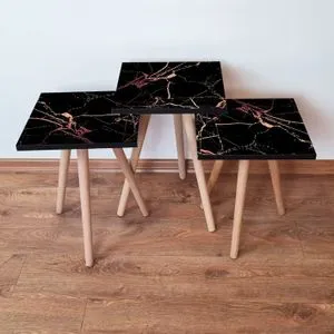 3Shp181 - Multicolor Black
Red
Salmon Nesting Table (3 Pieces)