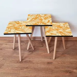 3Shp204 - Orange Orange
Beige Nesting Table (3 Pieces)