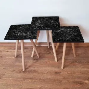 3Shp232 - Black Black
White Nesting Table (3 Pieces)