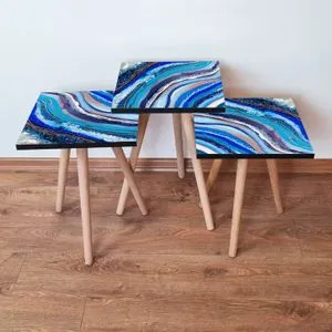 3Shp289 - Navy Blue Navy Blue
Blue
White
Purple Nesting Table (3 Pieces)
