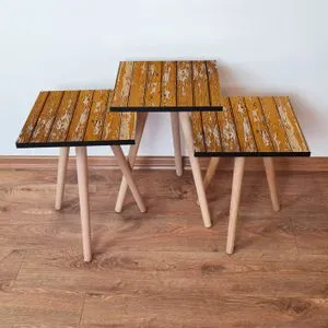 3Shp343 - Camel Camel
Beige Nesting Table (3 Pieces)
