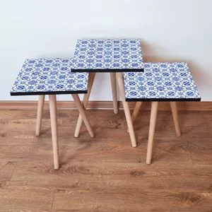 3Shp37 - Navy Blue Navy Blue
Blue
White Nesting Table (3 Pieces)