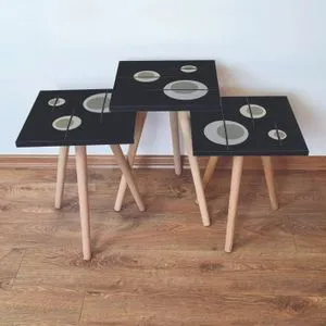 3Shp65 - Black Black
Grey
Beige Nesting Table (3 Pieces)