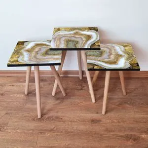 3Shp78 - Beige Beige
Gold
White
Black Nesting Table (3 Pieces)