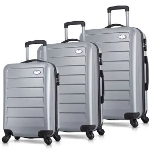 4766 Grey Suitcase Set (3 Pieces)