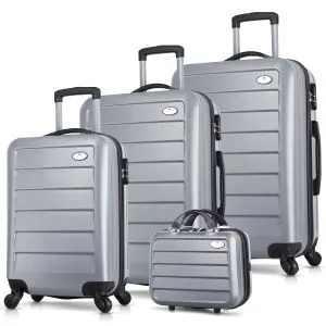 4841 Grey Suitcase Set (4 Pieces)