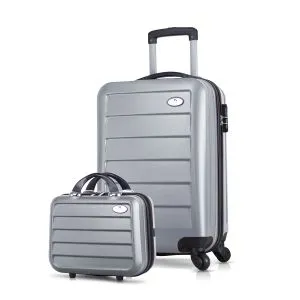 4858 Grey Suitcase Set (2 Pieces)
