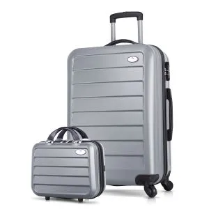 4865 Grey Suitcase Set (2 Pieces)