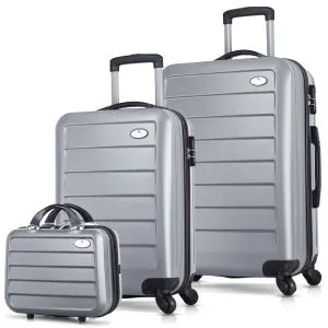 4872 Grey Suitcase Set (3 Pieces)