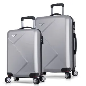 4896 Grey Suitcase Set (2 Pieces)