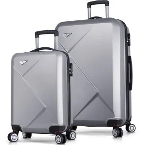 4902 Grey Suitcase Set (2 Pieces)