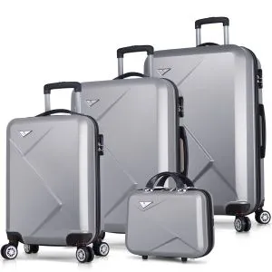 4964 Grey Suitcase Set (4 Pieces)