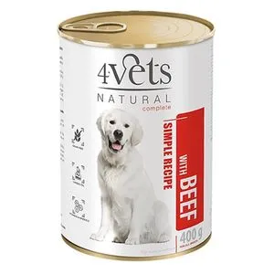 4Vets Natural Complete Dog Govedina 400g