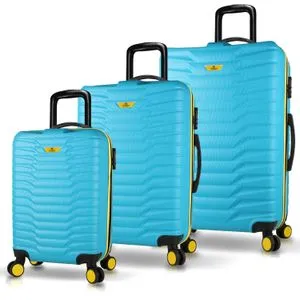 5592 Turquoise Suitcase Set (3 Pieces)