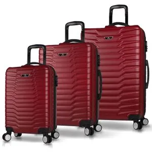 5608 Claret Red Suitcase Set (3 Pieces)