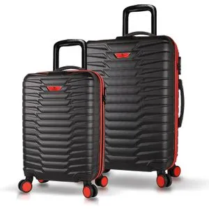5622 Black Suitcase Set (2 Pieces)
