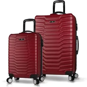 5745 Claret Red Suitcase Set (2 Pieces)