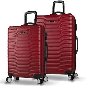 5813 Claret Red Suitcase Set (2 Pieces)