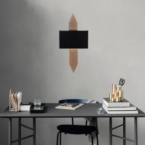 613 - A Black
Copper Wall Lamp