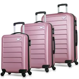 6295 Rose Gold Suitcase Set (3 Pieces)