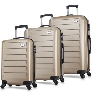 6301 Zlatni Set Kofera (3 Komada)