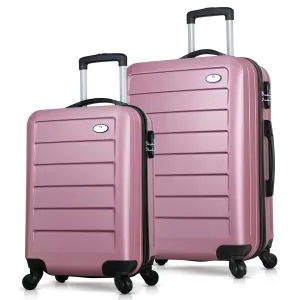 6363 Rose Gold Suitcase Set (2 Pieces)